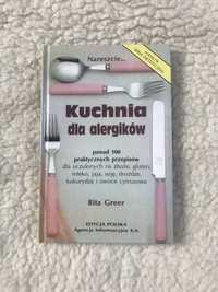 Kuchnia dla alergików - R. Greer, stara książka kucharska vintage