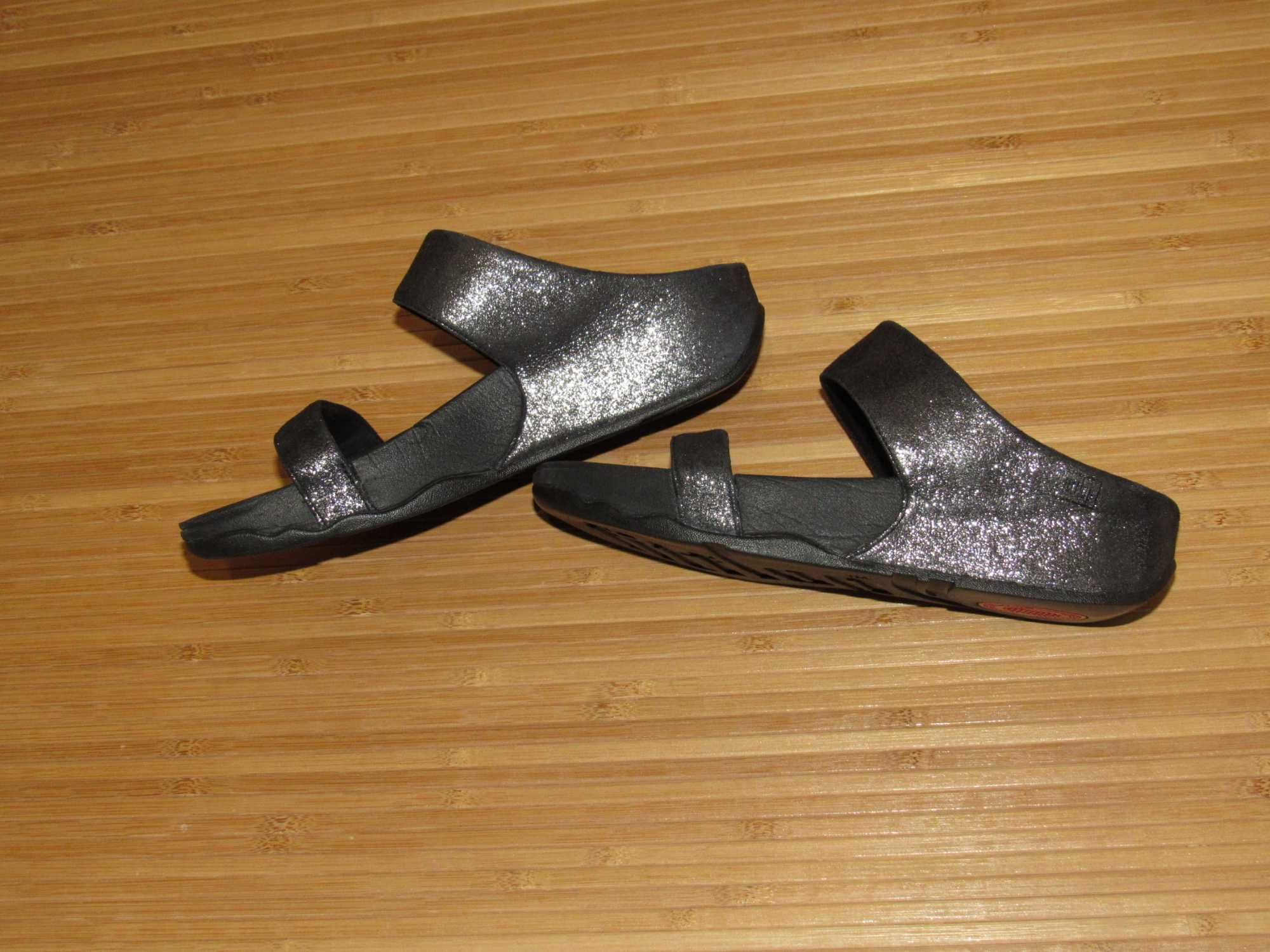 Шльопанці FitFlop Lulu Shimmer Suede Slide Sandal; EUR-36