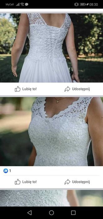 Suknia ślubna styl rustykalny/boho