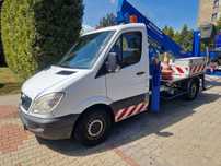 Mercedes-Benz Sprinter Podnośnik Koszowy Zwyżka GSR160T  UDT jak Wumag Ruthmann  Mercedes-Benz Podnośnik Koszowy Zwyżka GSR160T  UDT jak Wumag Ruthmann