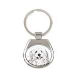 Coton de Tulear brelok ze zdjęciem psa Art-Dog