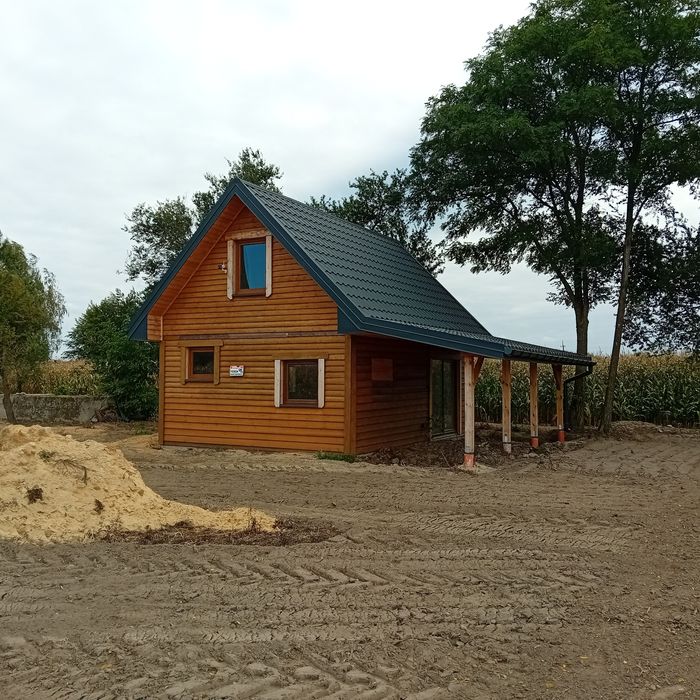DOMEK 5x7 na działce 1500m Akacjowy zakątek całoroczny ocieplony