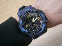 Годинник чоловічий наручний Skmei 1637 Blue камуфляж