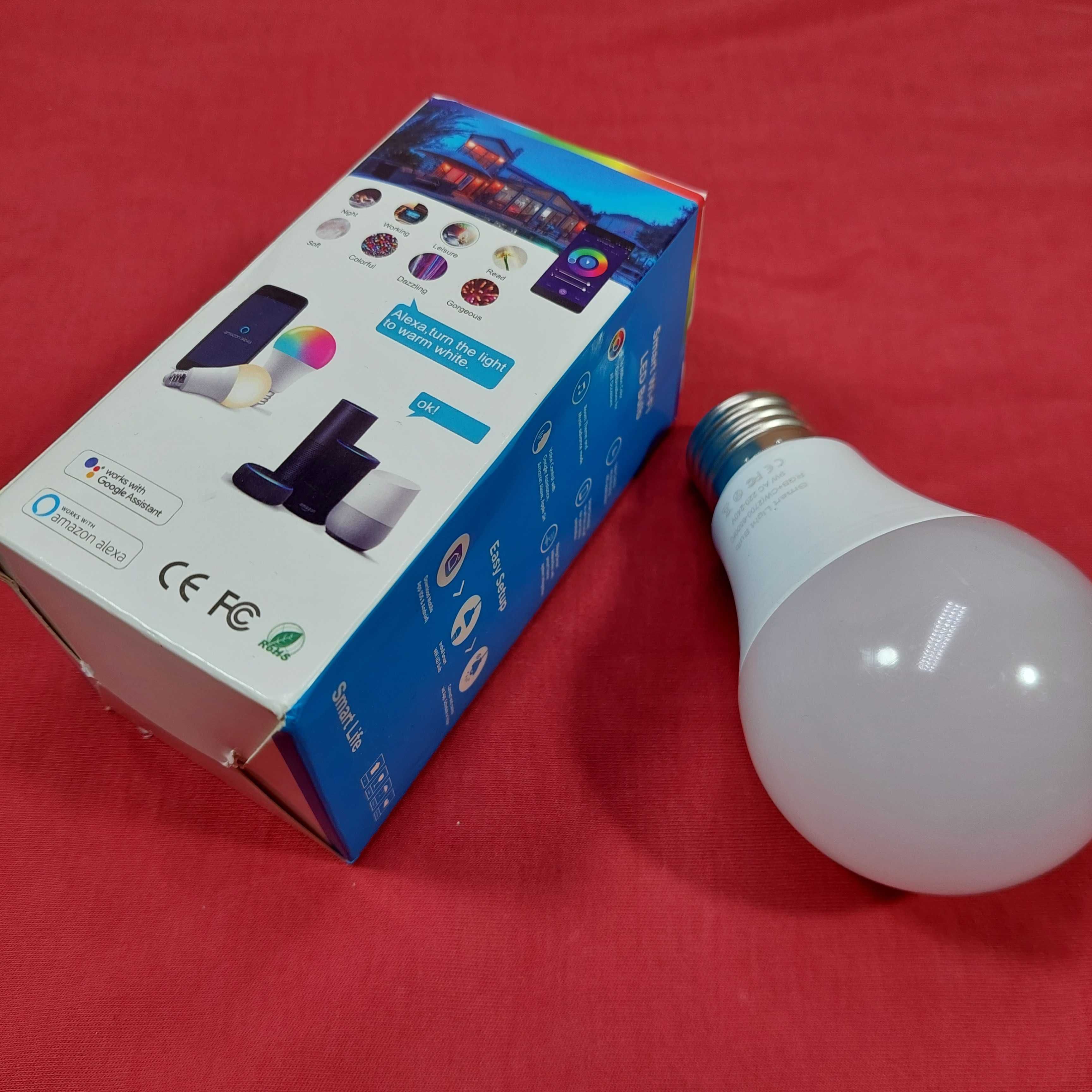 RGB Wi-Fi Лампочка для системы умный дом, E27 15Вт, 16млн. цветов!!