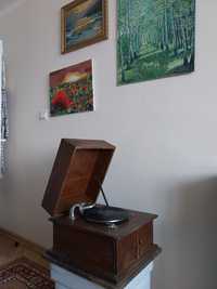 Stary przedwojenny gramofon na korbke sprawny Dworcowa