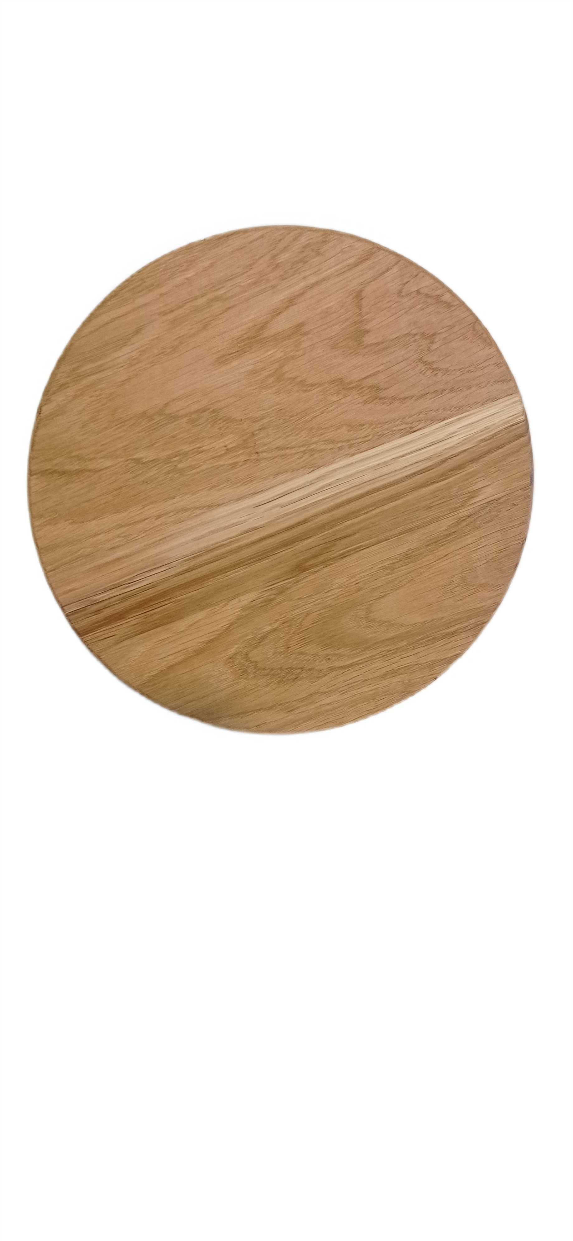 Deska dębowa Ø 200 mm – naturalna, olejowana
