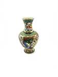 Pote jarro cloisonné chines oriental antigo folheado a ouro