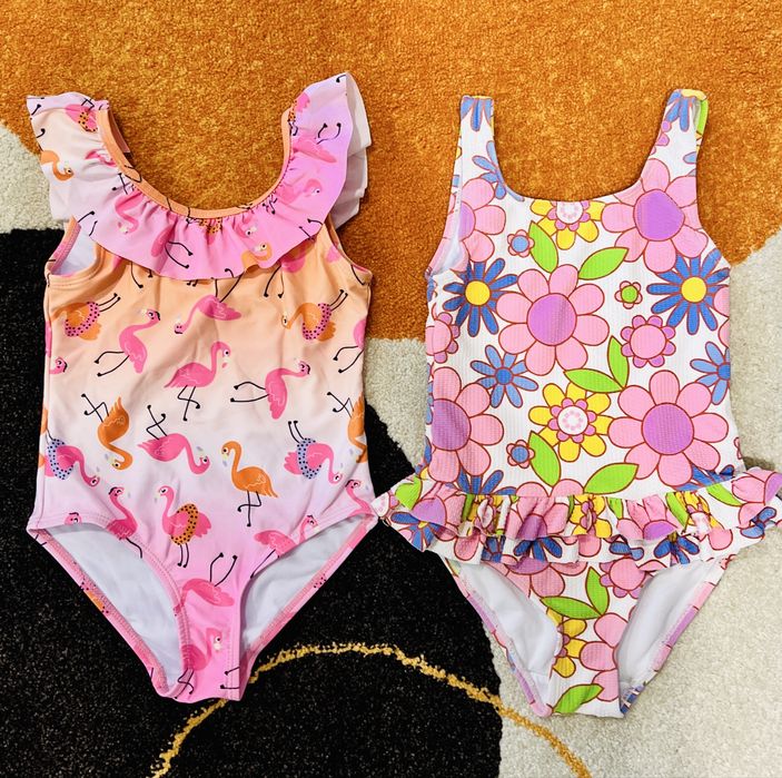 2 stroje kąpielowe dla dziewczynki, rozm. 110
