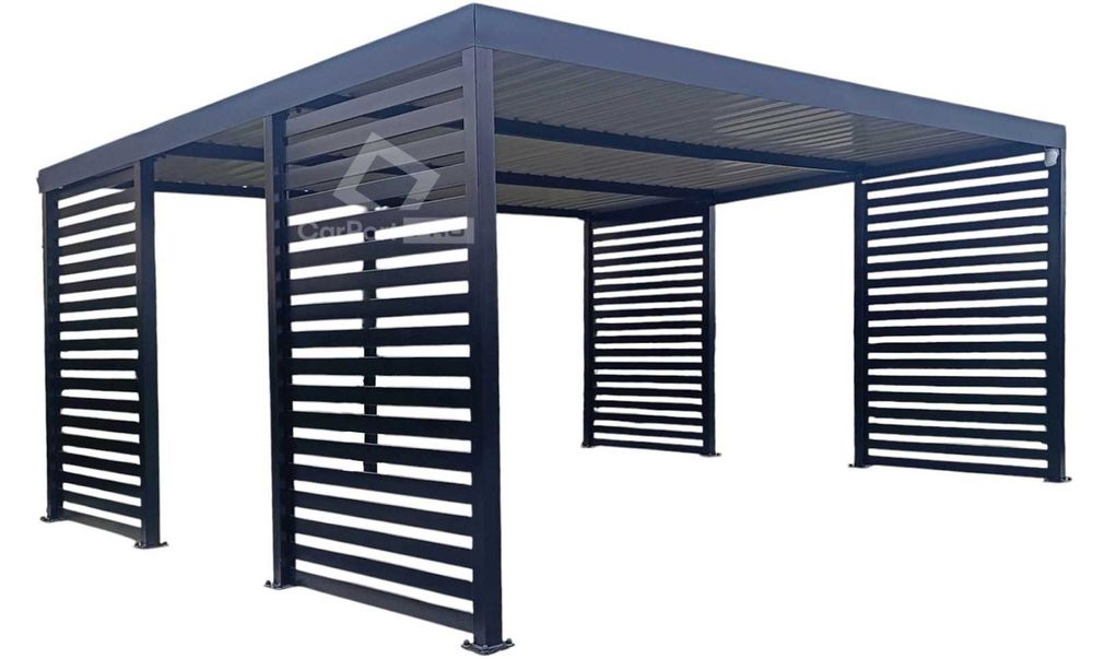CarPort PREMIUM - wiata samochodowa 5x5 - antracyt   CP115