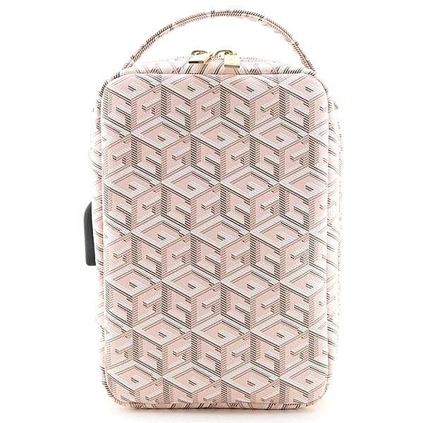 Torba organizer Guess GCube Stripe - różowa