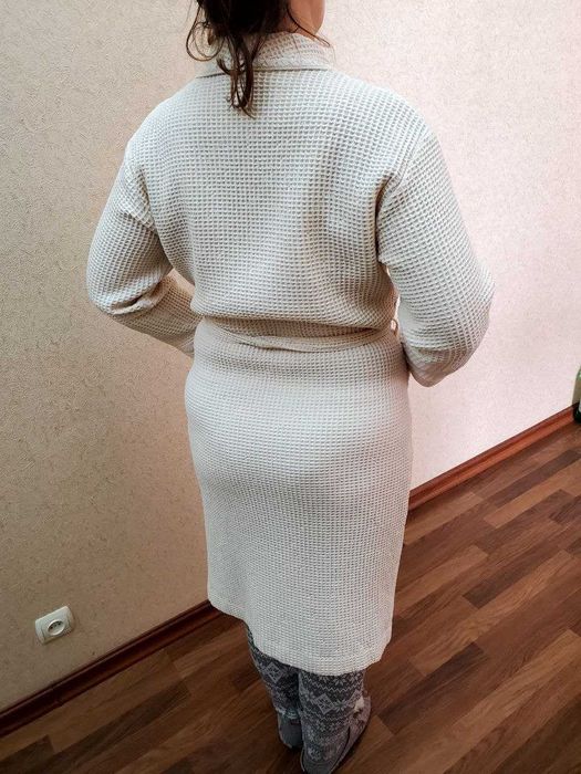 Халат унісекс кремовий, розмір "М/L"