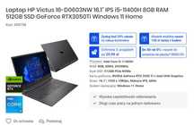 Laptop HP Victus 16-D0603NW 16.1"