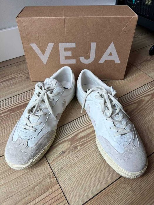 Men sneakers Veja Volley Leather White Natural Bark size 47