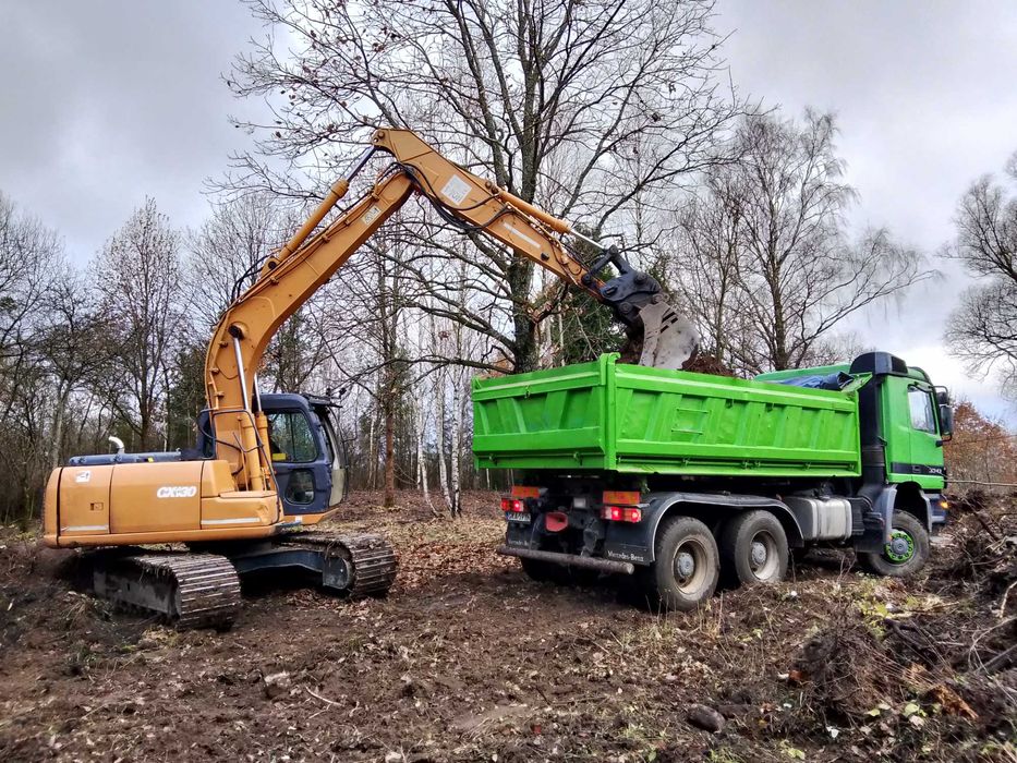 Usługi Koparką Gąsienicowa Spycharką Piasek Stabilizacja Ziemia