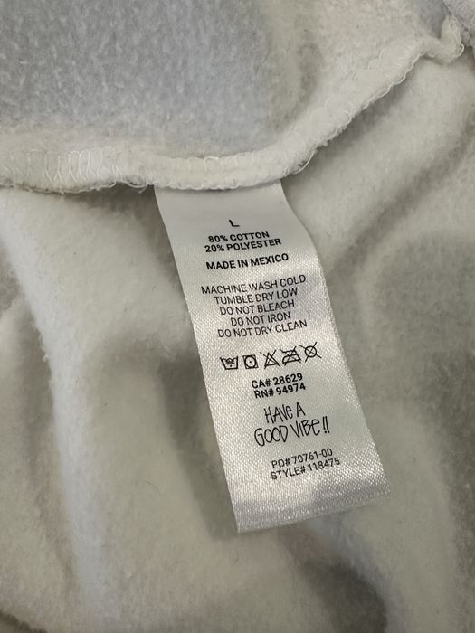 Кофта stussy в білому кольорі