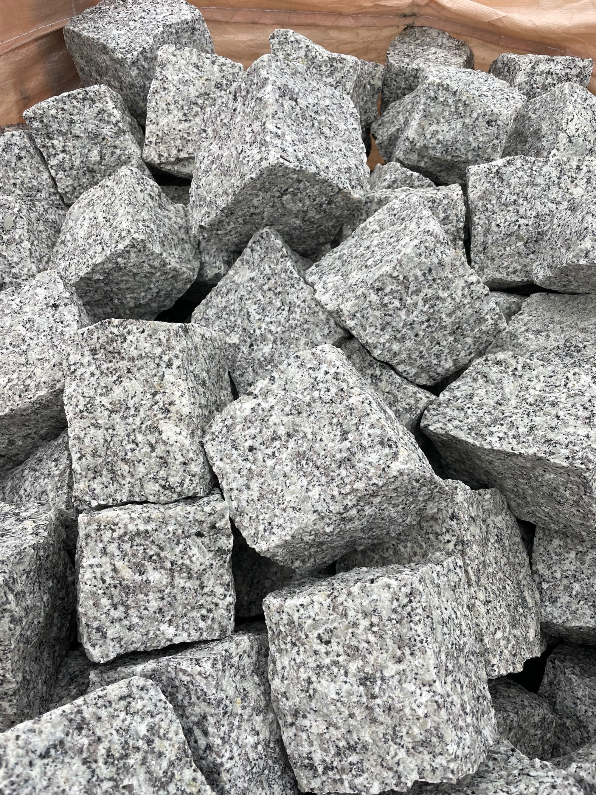 KOSTKA GRANITOWA SZARA Kamień Brukowa Granit 4x6, 7x9, 8x11, 10x10 cm