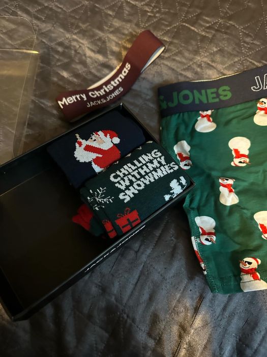 Jack&Jones Komplet bielizny Holly Jolly  zielony