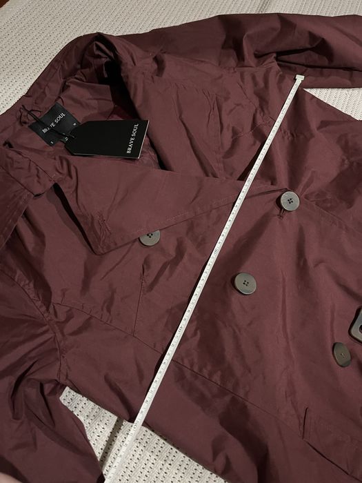 Тренч жіночий бордо, марсал осінній