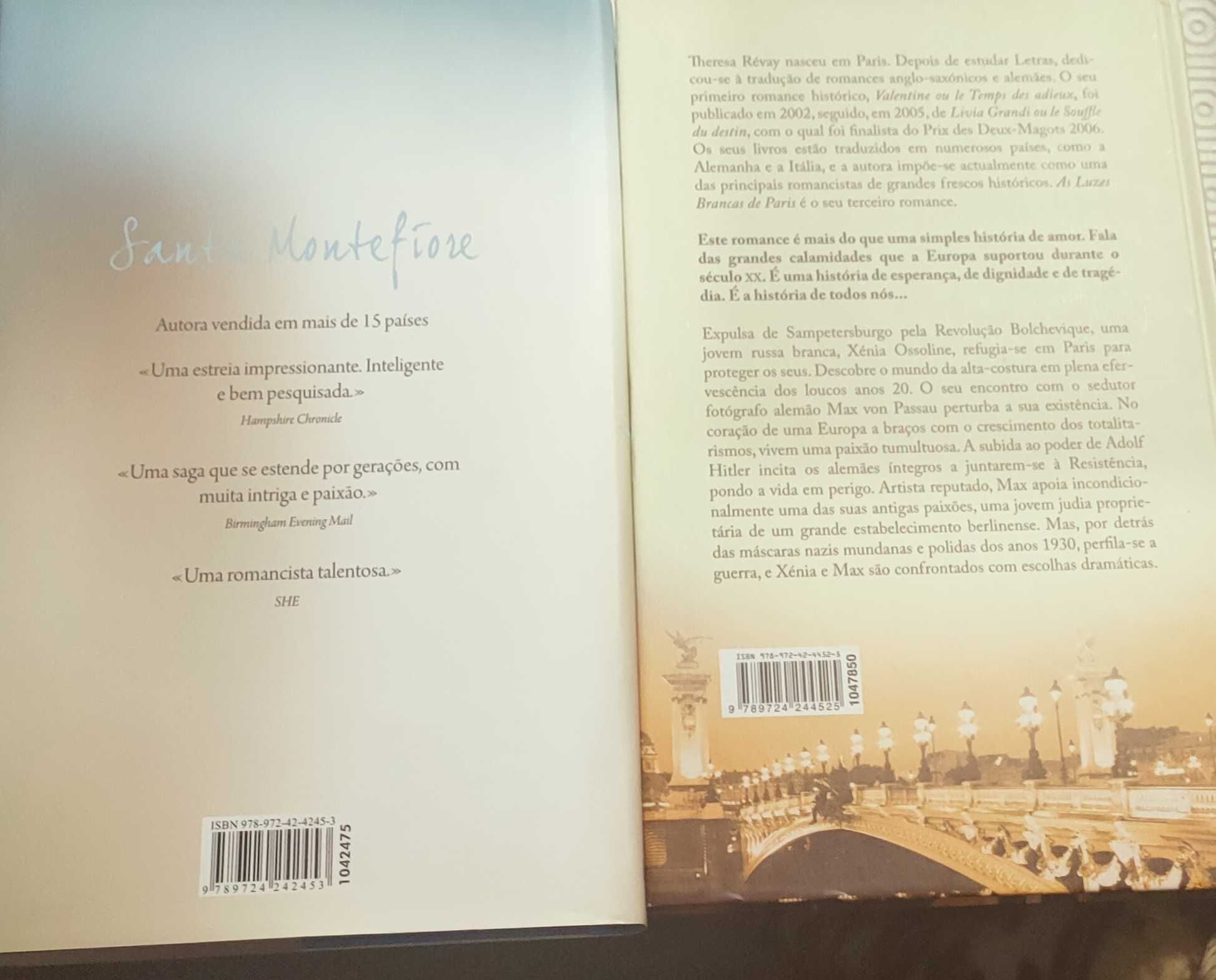 Livros Santa Montefiore e Theresa Revay