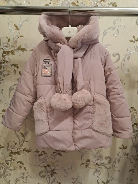 Зимова курточка 104 розмір, зимова куртка для дівчинки