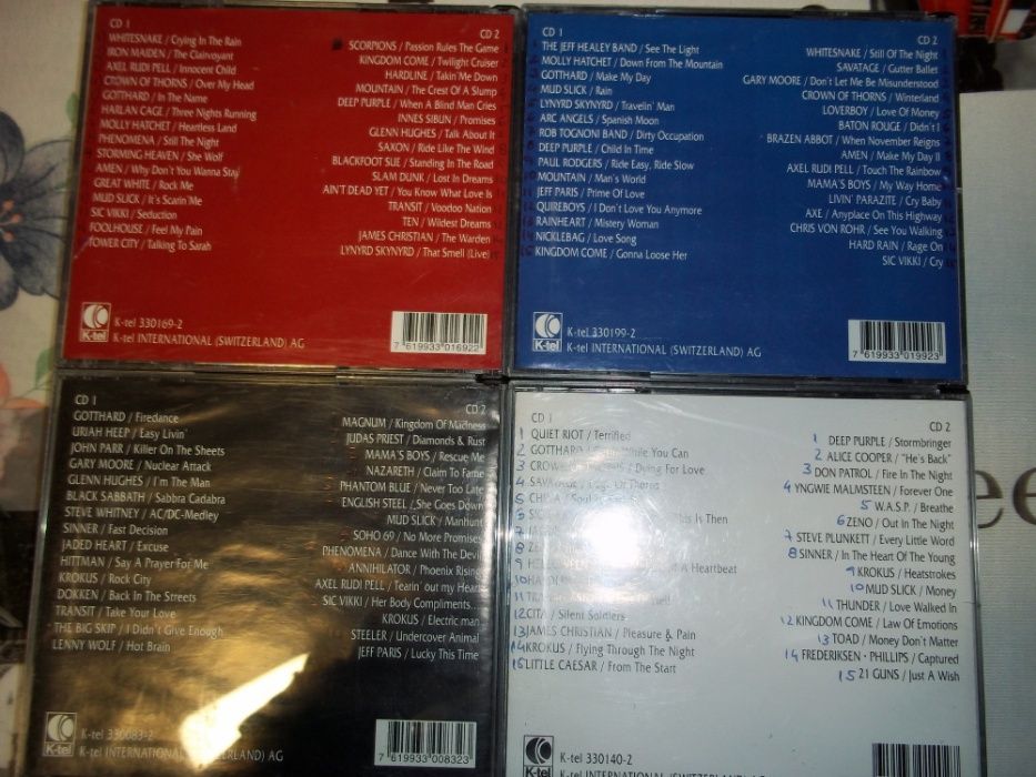 4 cd's duplos colecção THE FINEST OF HARD-ROCK