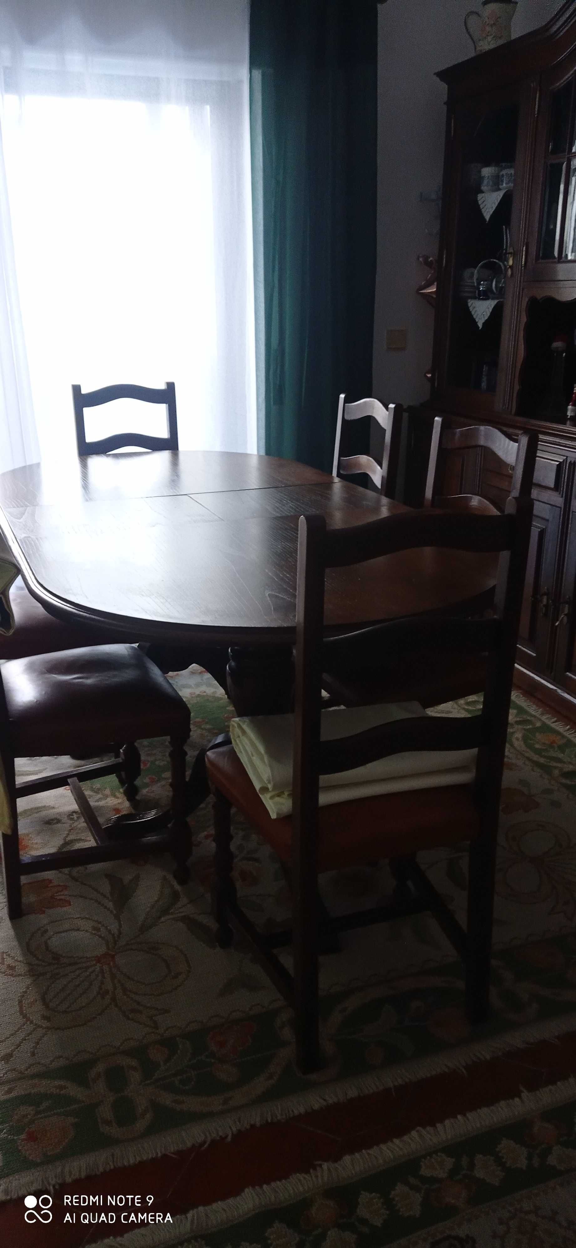Mobília sala móvel mesa 6 cadeiras