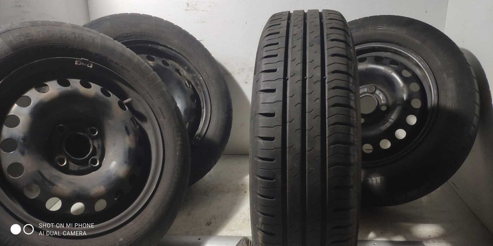 Koła opony felgi 165/70R14 CONTINENTAL 4x100 LATO komplet stalowe 4szt