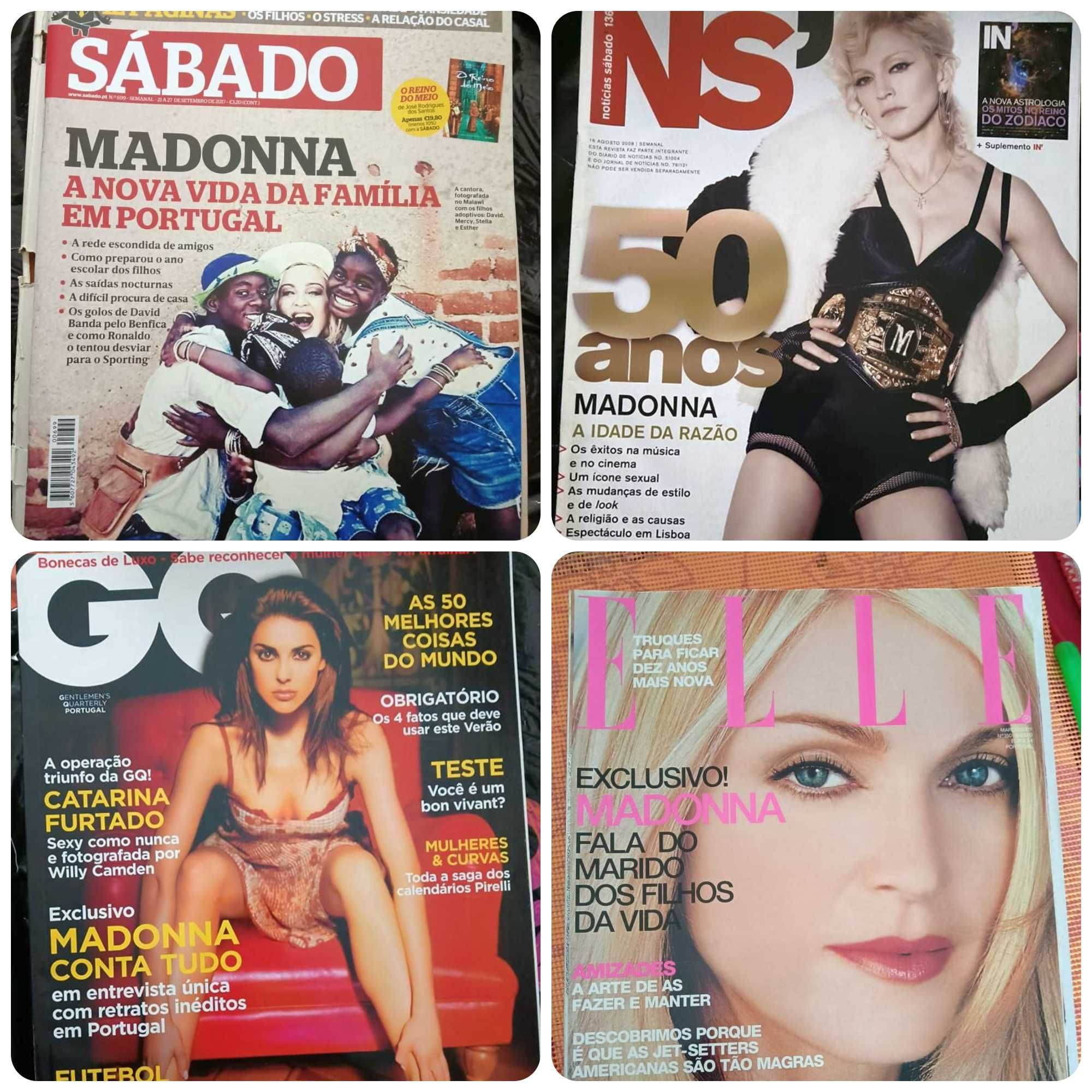 Madonna revistas estrangeiras e portuguesas em bom estado como novas