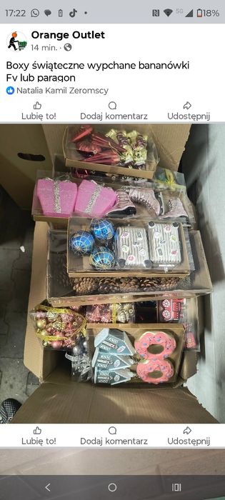 Boxy świąteczne do dalszej odsprzedaży