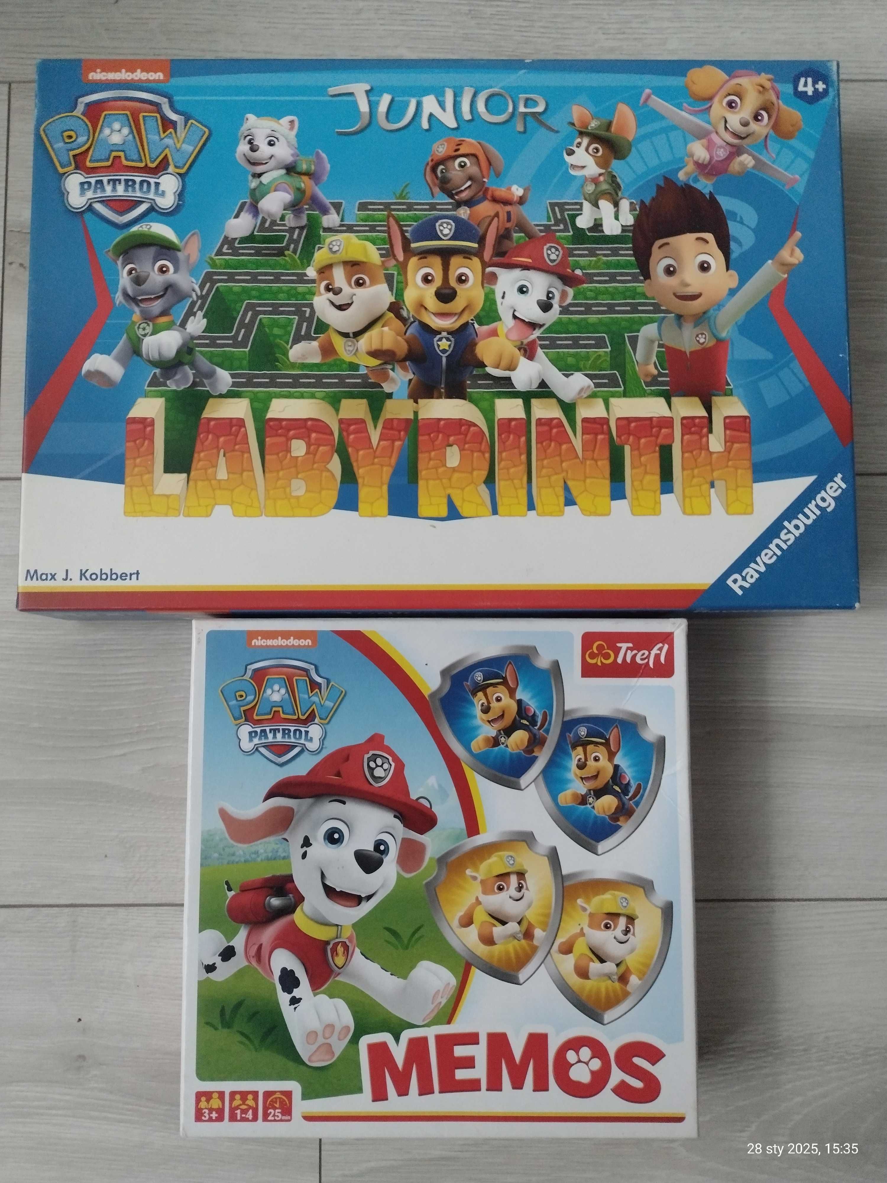 Zestaw Gier Planszowych Memory i Labirynt