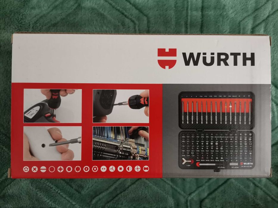 WURTH !!! Zestaw bitów 1/4” 105 elementów !!!