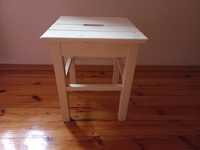 Taboret - z uchwytem - Drewno - Lata - 60-te  - PRL