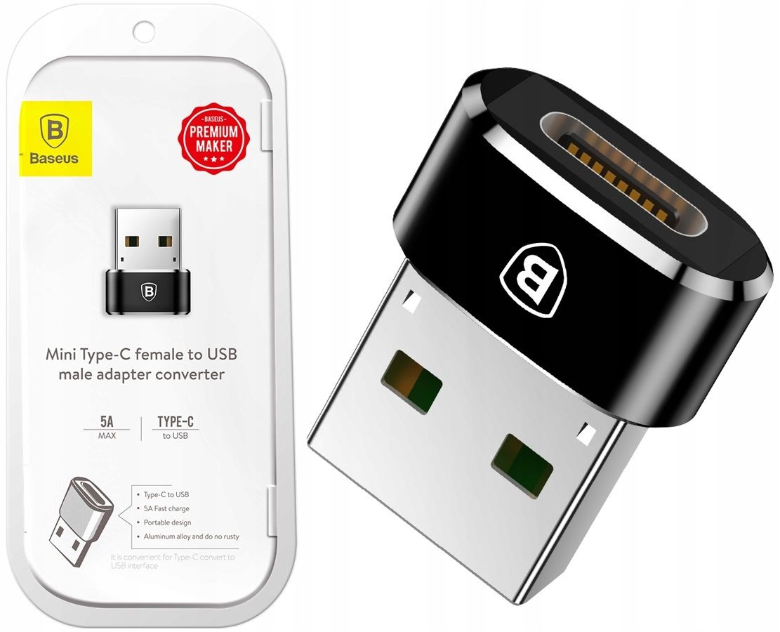 Baseus Adapter Przejściówka Usb Do Z Usb-C C