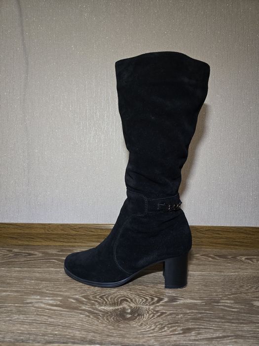 Шкіряні зимові чоботи 40р