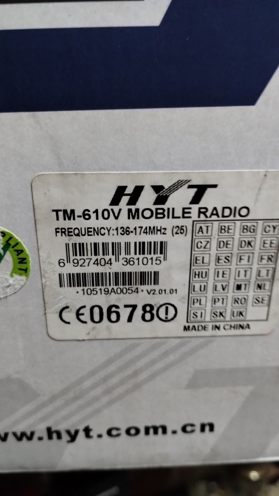 Radio telefonHYT TM 610
