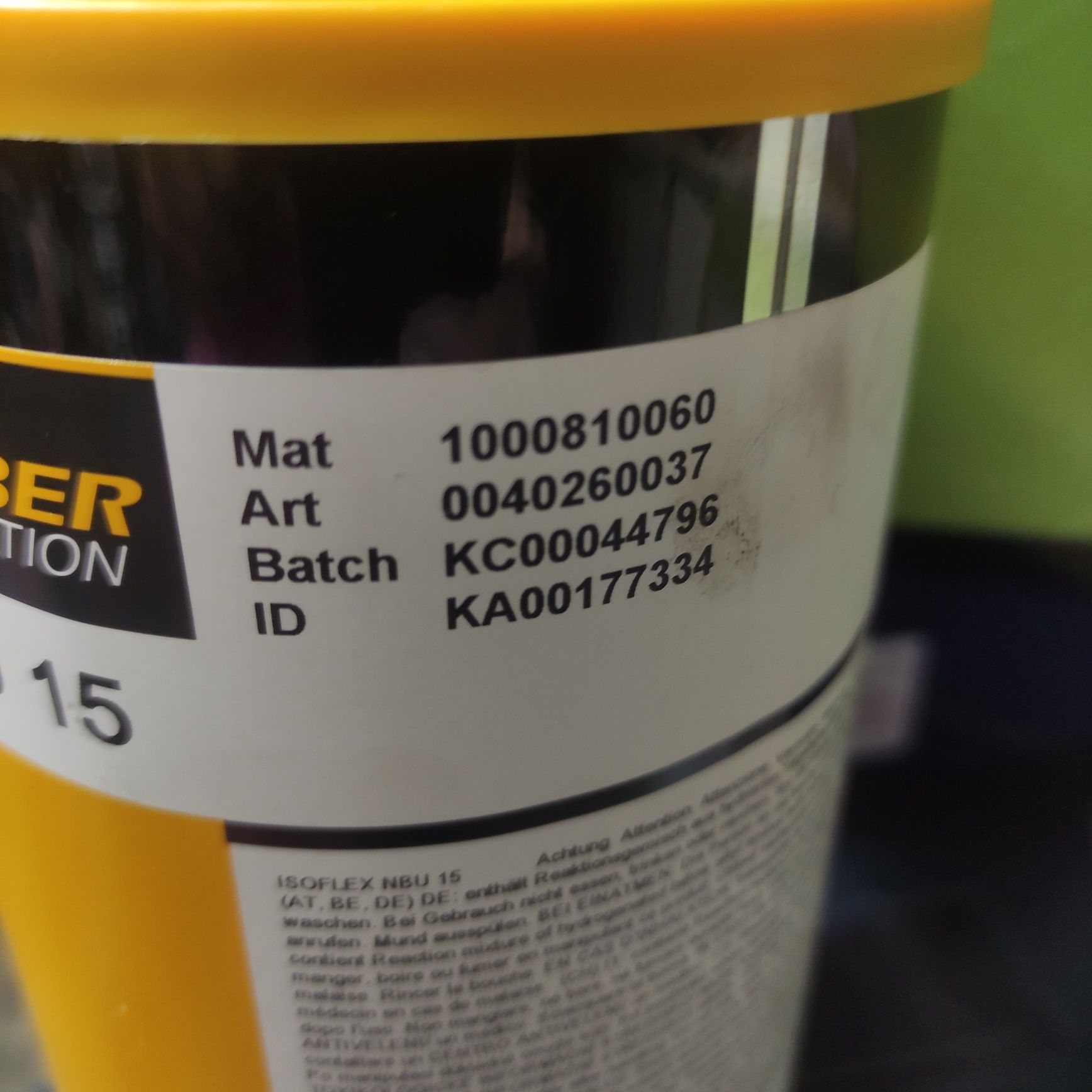 Smar Isoflex Kluber  NBU 15 1KG NBU15