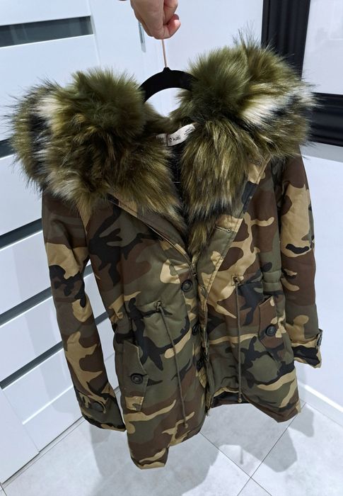Kurtka Zimowa Parka Moro K.ZELL Futerko Jenot 40/L