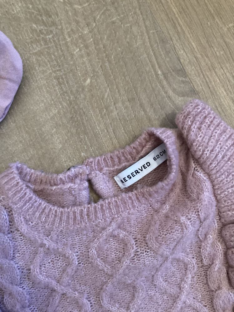 Paka zestaw 6 szt. ubrań roz. 62-68 body sweter