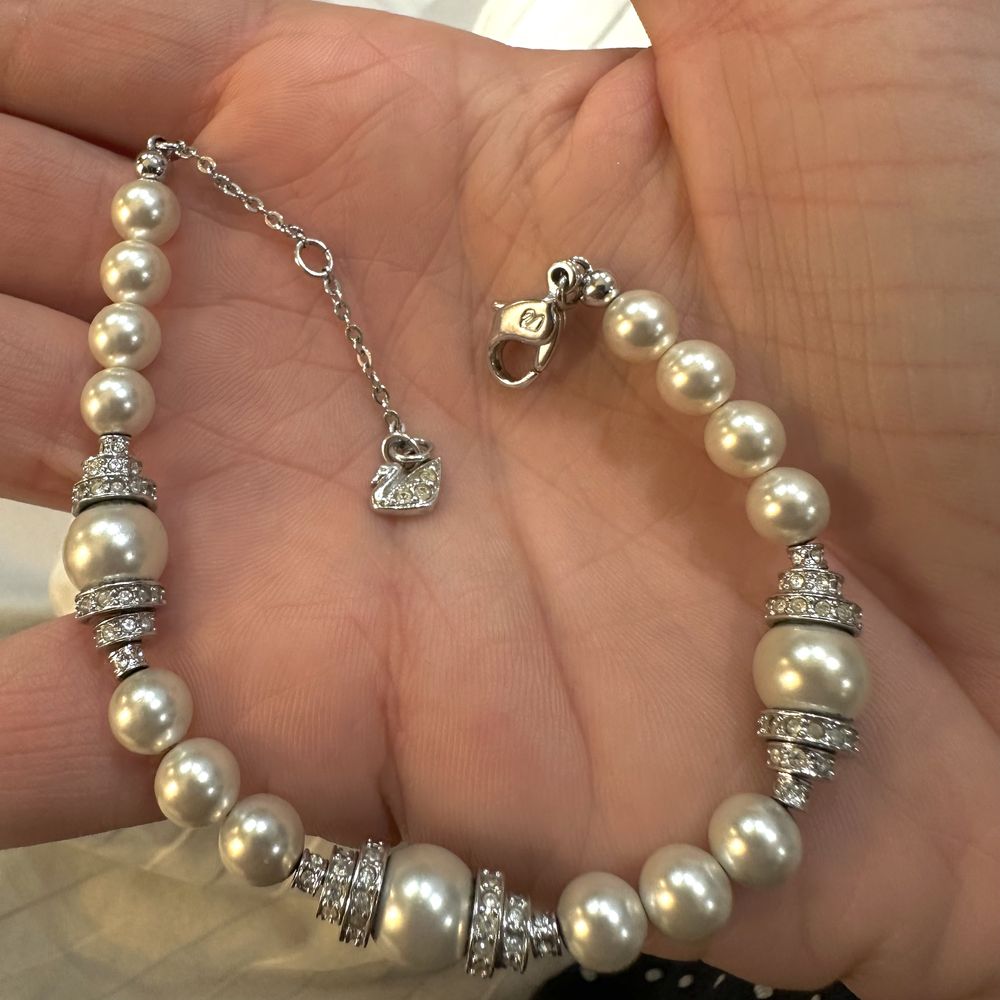 Браслет Swarovski із жемчугом