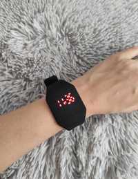 Nowy zegarek silikonowy czarny unisex