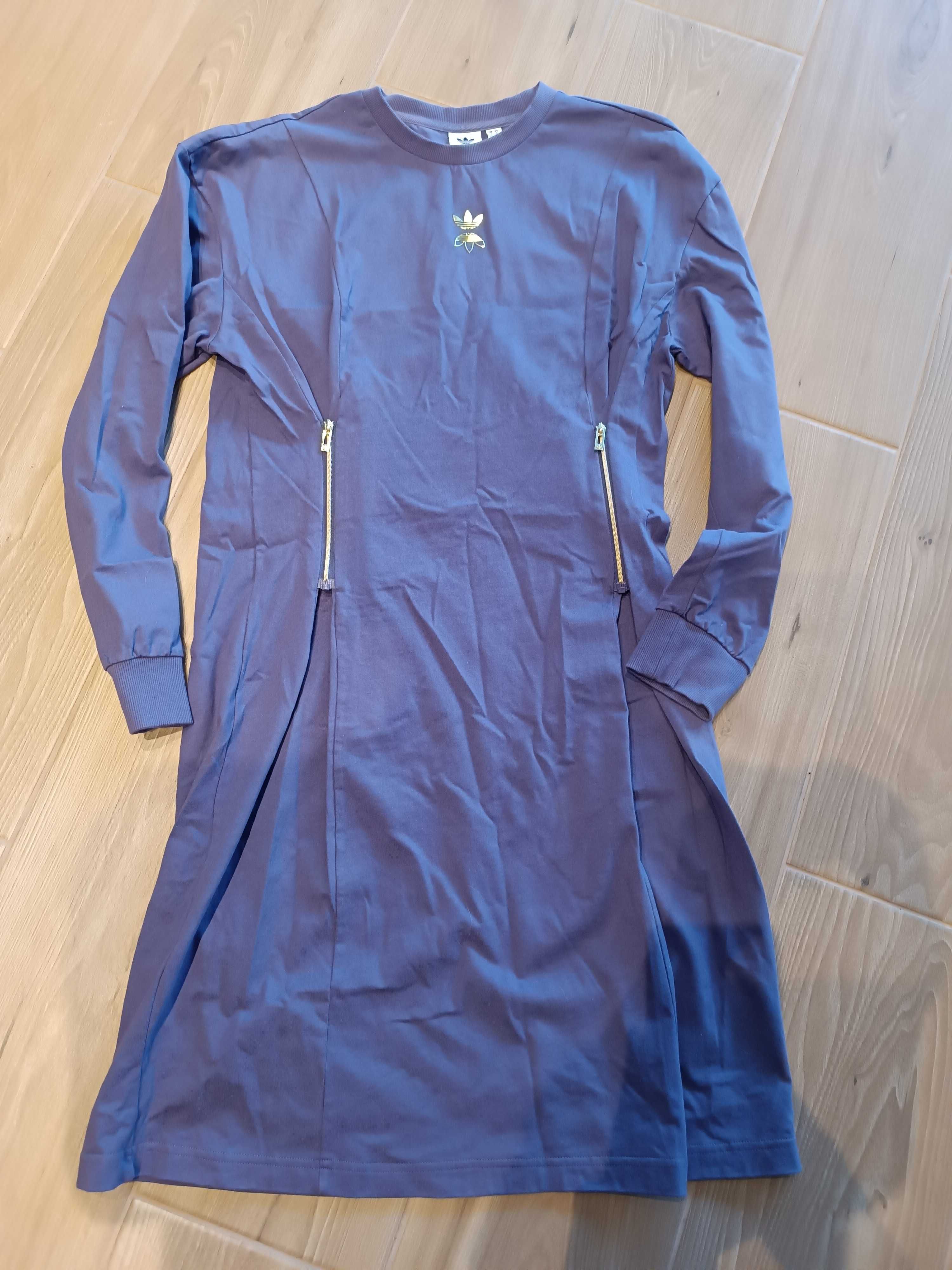 Sukienka fioletowa Adidas rozm S