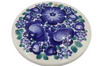 Deska ceramiczna Włocławek kobaltowe kwiaty   B4/022553