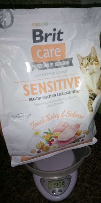 Karma 2kg sucha dla kota brit care cat grain free sensitive indyk łoso