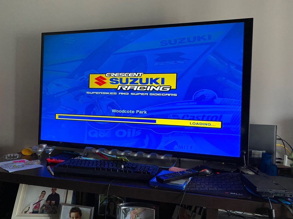 Consola ps2 com acessórios e jogos