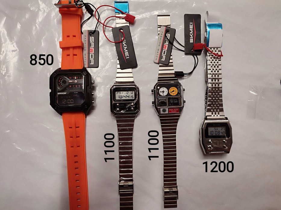 Часы винтаж Skmei, Sanda (casio, citizen)