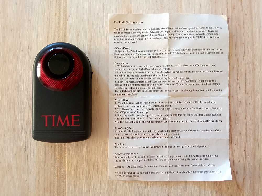 Alarme Portátil - Revista Time