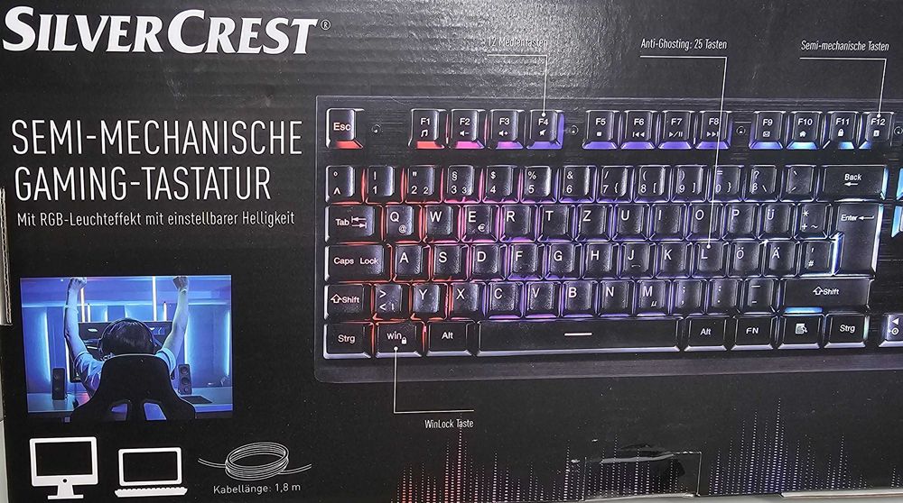 Klawiatura Silvercrest RGB Gaming