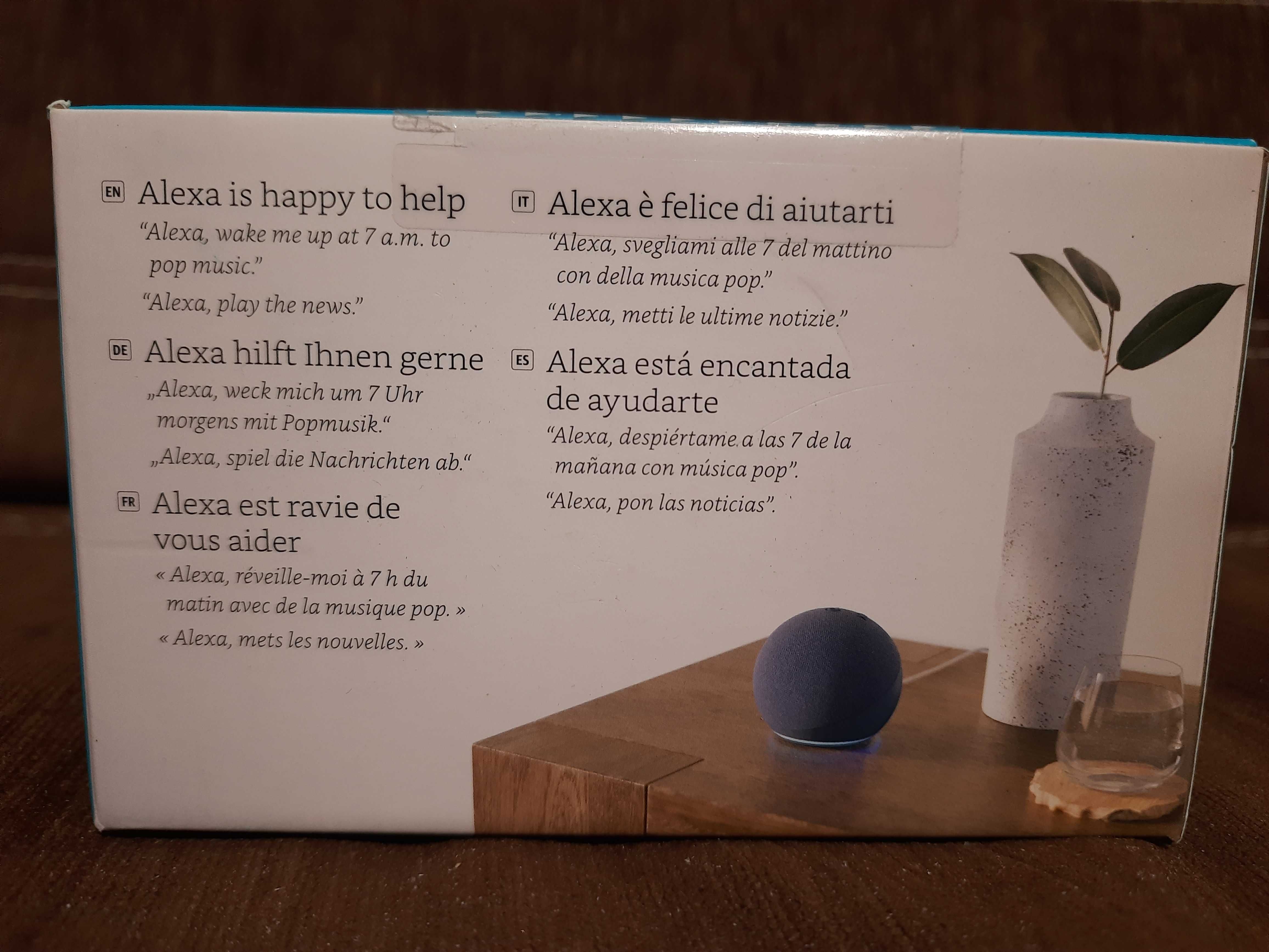 Nowy Amazon echo dot gen. 5 alexa niebieski