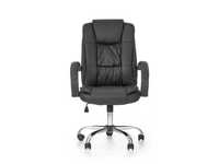 Fotel gabinetowy RELAX - ekoskóra, kolor czarny - cena do negocjacji