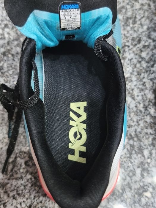 HOKA Cielo X1 2.0 Cyan White Black Red